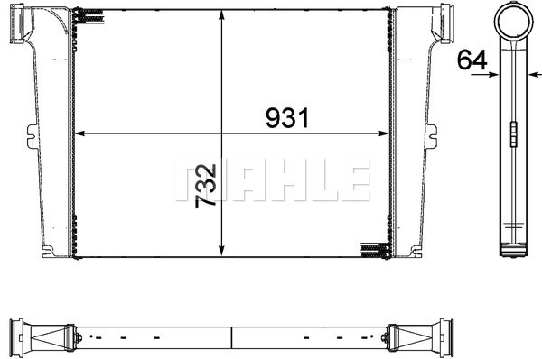 Intercooler, compresor WG2370709 WILMINK GROUP