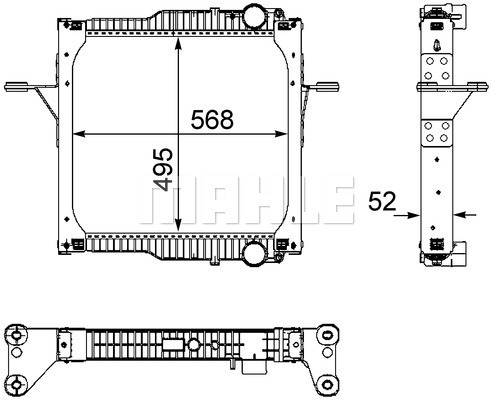 Radiator, racire motor WG2184031 WILMINK GROUP