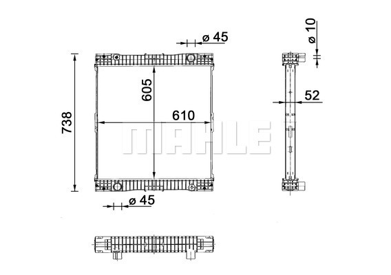 Radiator, racire motor WG2182306 WILMINK GROUP