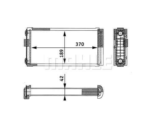 Schimbator caldura, incalzire habitaclu WG2180007 WILMINK GROUP