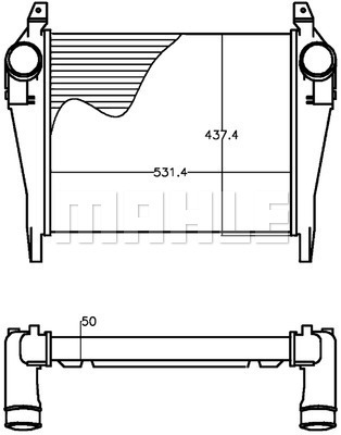 Intercooler, compresor WG2370741 WILMINK GROUP
