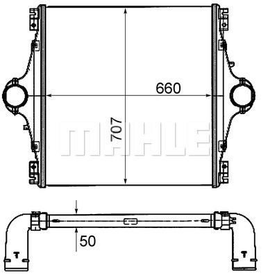 Intercooler, compresor WG2370880 WILMINK GROUP