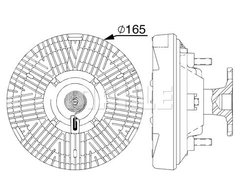 Cupla, ventilator radiator WG2180389 WILMINK GROUP