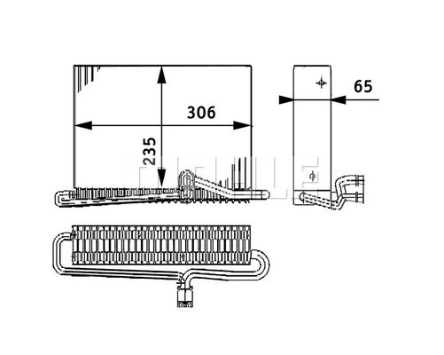 Evaporator, aer conditionat WG2370344 WILMINK GROUP