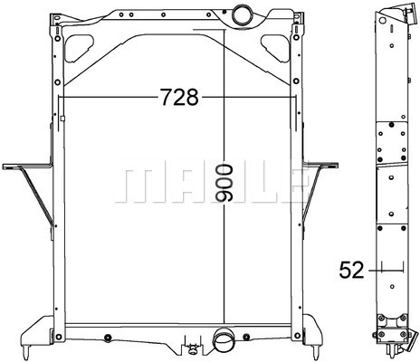 Radiator, racire motor WG2182744 WILMINK GROUP