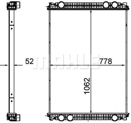 Radiator, racire motor WG2182481 WILMINK GROUP
