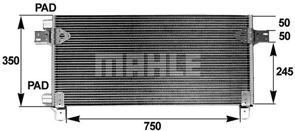 Condensator, climatizare WG2368771 WILMINK GROUP