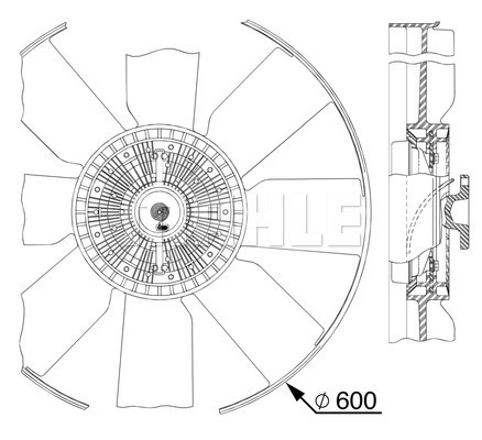 Ventilator, radiator WG2180854 WILMINK GROUP