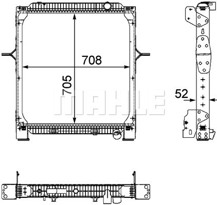 Radiator, racire motor WG2184112 WILMINK GROUP