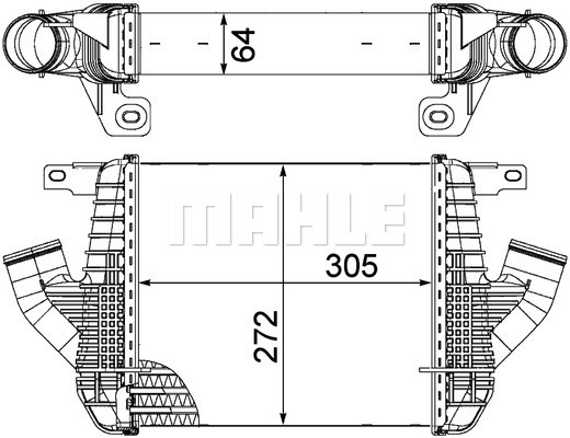 Intercooler, compresor WG2370705 WILMINK GROUP