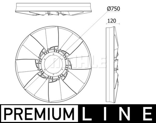 Paleta ventilator, racire motor WG2180992 WILMINK GROUP