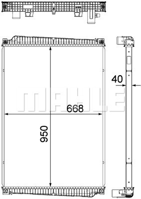Radiator, racire motor WG2182387 WILMINK GROUP