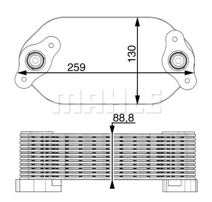 Radiator ulei, ulei motor WG2181113 WILMINK GROUP