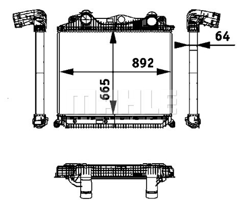 Intercooler, compresor WG2370570 WILMINK GROUP