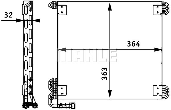 Condensator, climatizare WG2369114 WILMINK GROUP