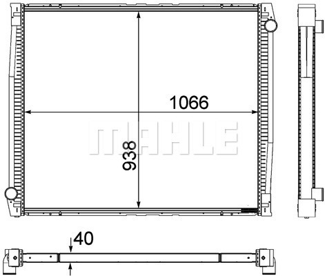 Radiator, racire motor WG2182390 WILMINK GROUP