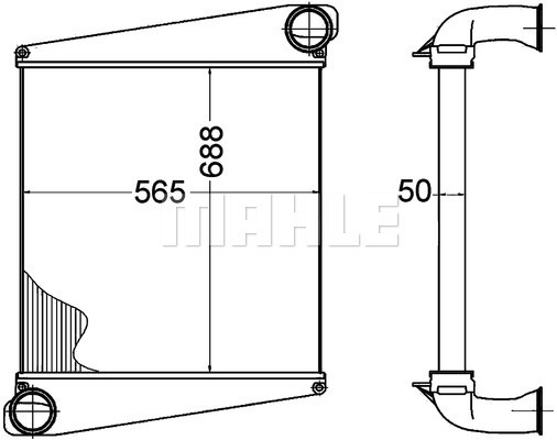 Intercooler, compresor WG2370748 WILMINK GROUP