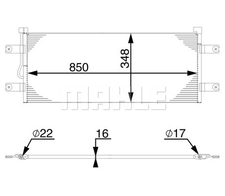 Condensator, climatizare WG2369234 WILMINK GROUP