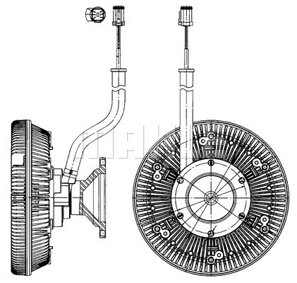 Cupla, ventilator radiator WG2180366 WILMINK GROUP