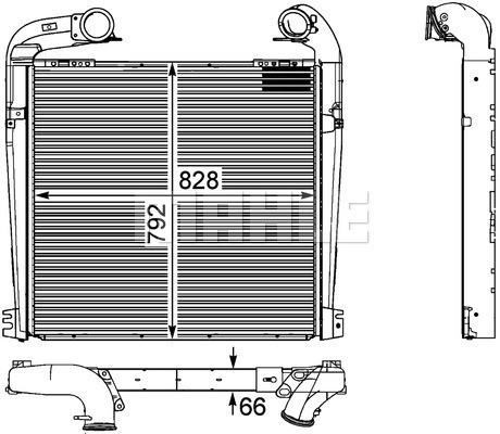 Intercooler, compresor WG2370593 WILMINK GROUP