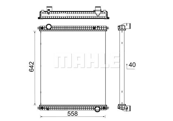 Radiator, racire motor WG2183533 WILMINK GROUP