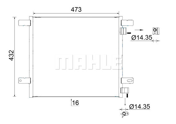 Condensator, climatizare WG2369394 WILMINK GROUP