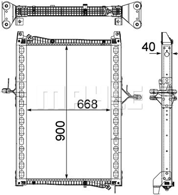 Radiator, racire motor WG2182402 WILMINK GROUP