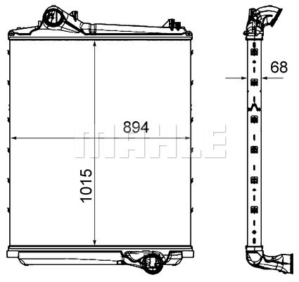 Intercooler, compresor WG2370882 WILMINK GROUP