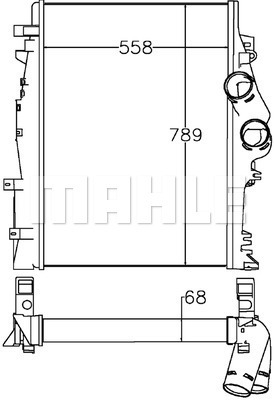 Intercooler, compresor WG2370743 WILMINK GROUP