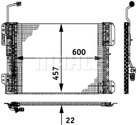 Condensator, climatizare WG2369127 WILMINK GROUP
