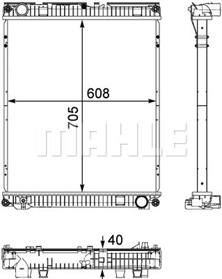 Radiator, racire motor WG2184002 WILMINK GROUP