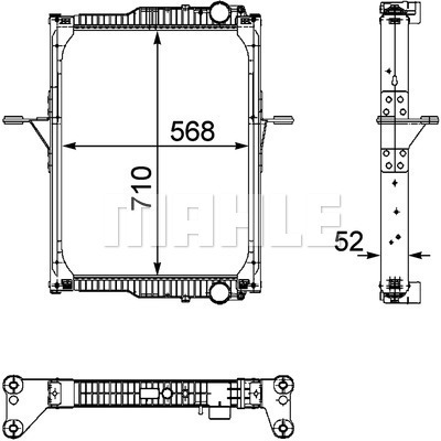 Radiator, racire motor WG2184033 WILMINK GROUP