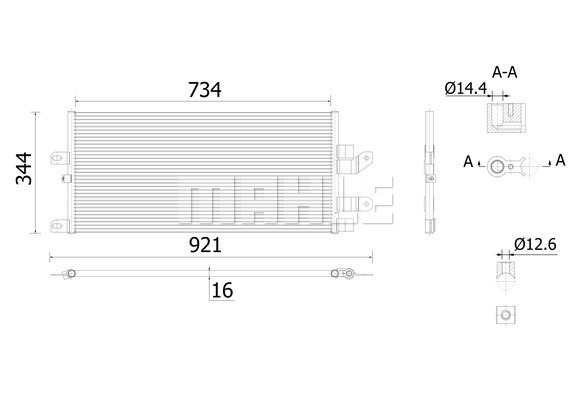 Condensator, climatizare WG2369343 WILMINK GROUP