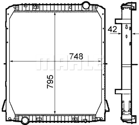 Radiator, racire motor WG2182946 WILMINK GROUP