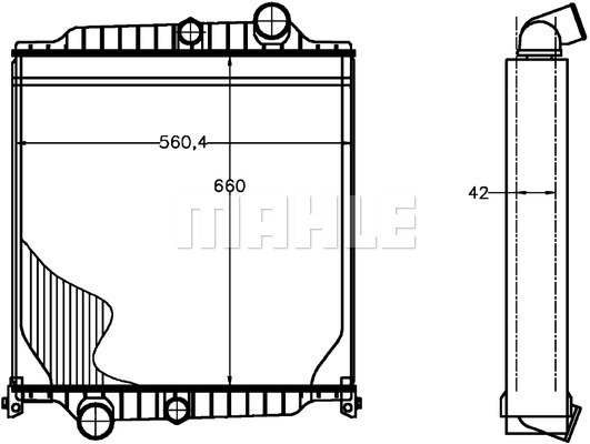 Radiator, racire motor WG2182465 WILMINK GROUP