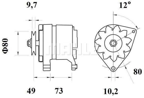 Generator / Alternator WG2043393 WILMINK GROUP