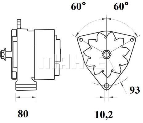 Generator / Alternator WG2043748 WILMINK GROUP