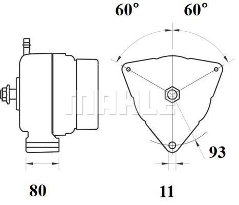 Generator / Alternator WG2043942 WILMINK GROUP