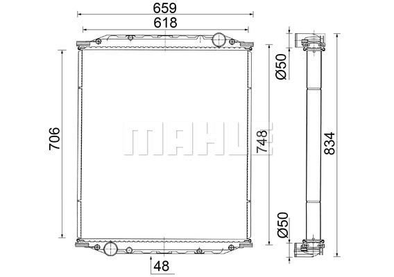Radiator, racire motor WG2183357 WILMINK GROUP