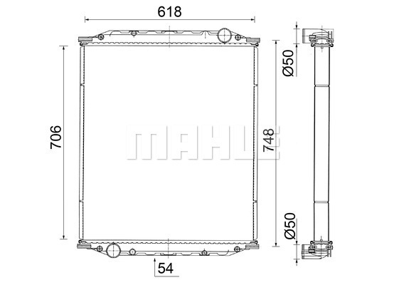 Radiator, racire motor WG2183358 WILMINK GROUP