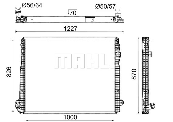 Radiator, racire motor WG2183332 WILMINK GROUP
