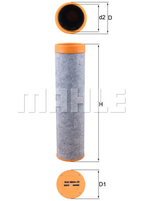 Filtru aer secundar WG1426427 WILMINK GROUP