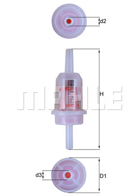 Filtru combustibil WG2325955 WILMINK GROUP