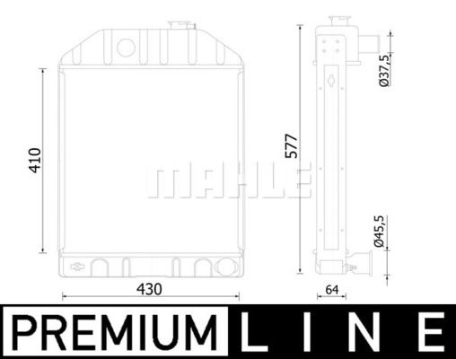 Radiator, racire motor WG2193148 WILMINK GROUP