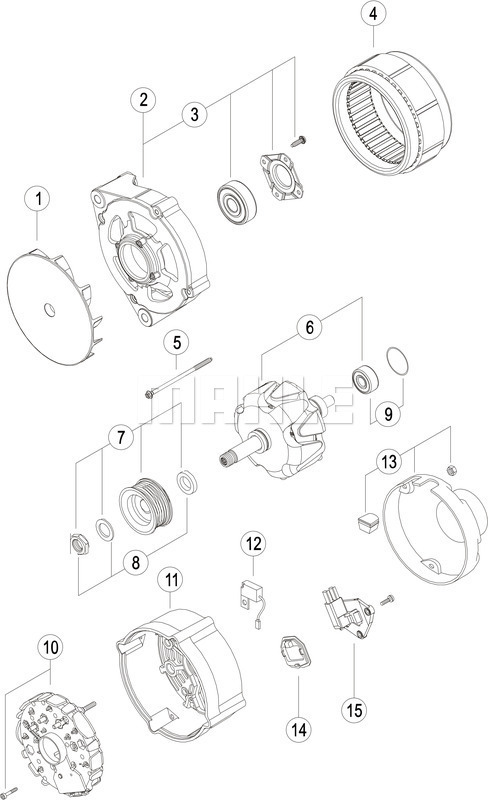 Generator / Alternator WG2043980 WILMINK GROUP