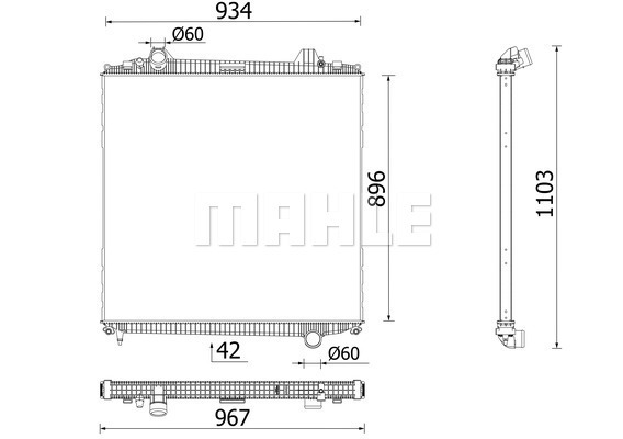 Radiator, racire motor WG2182254 WILMINK GROUP