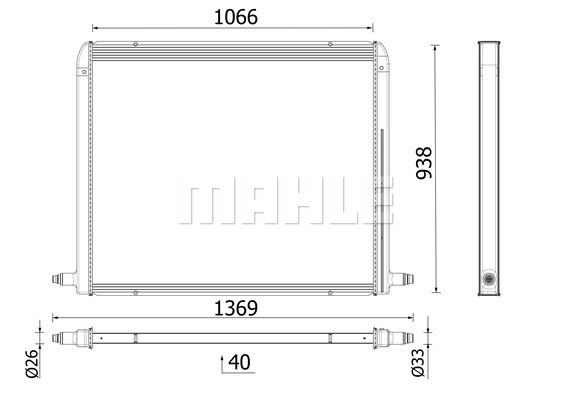 Radiator, racire motor WG2224756 WILMINK GROUP