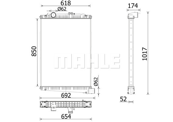 Radiator, racire motor WG2224713 WILMINK GROUP