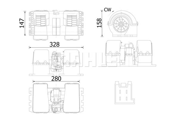 Ventilator, habitaclu WG2224683 WILMINK GROUP