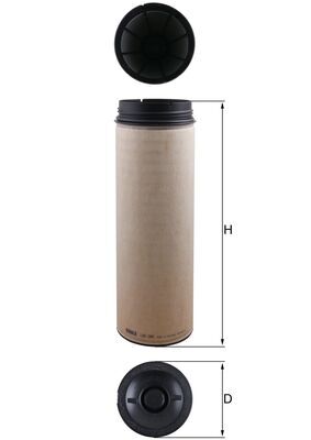 Filtru aer secundar WG2374621 WILMINK GROUP